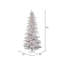 6.5' H Lighted Artificial Pine Christmas Tree