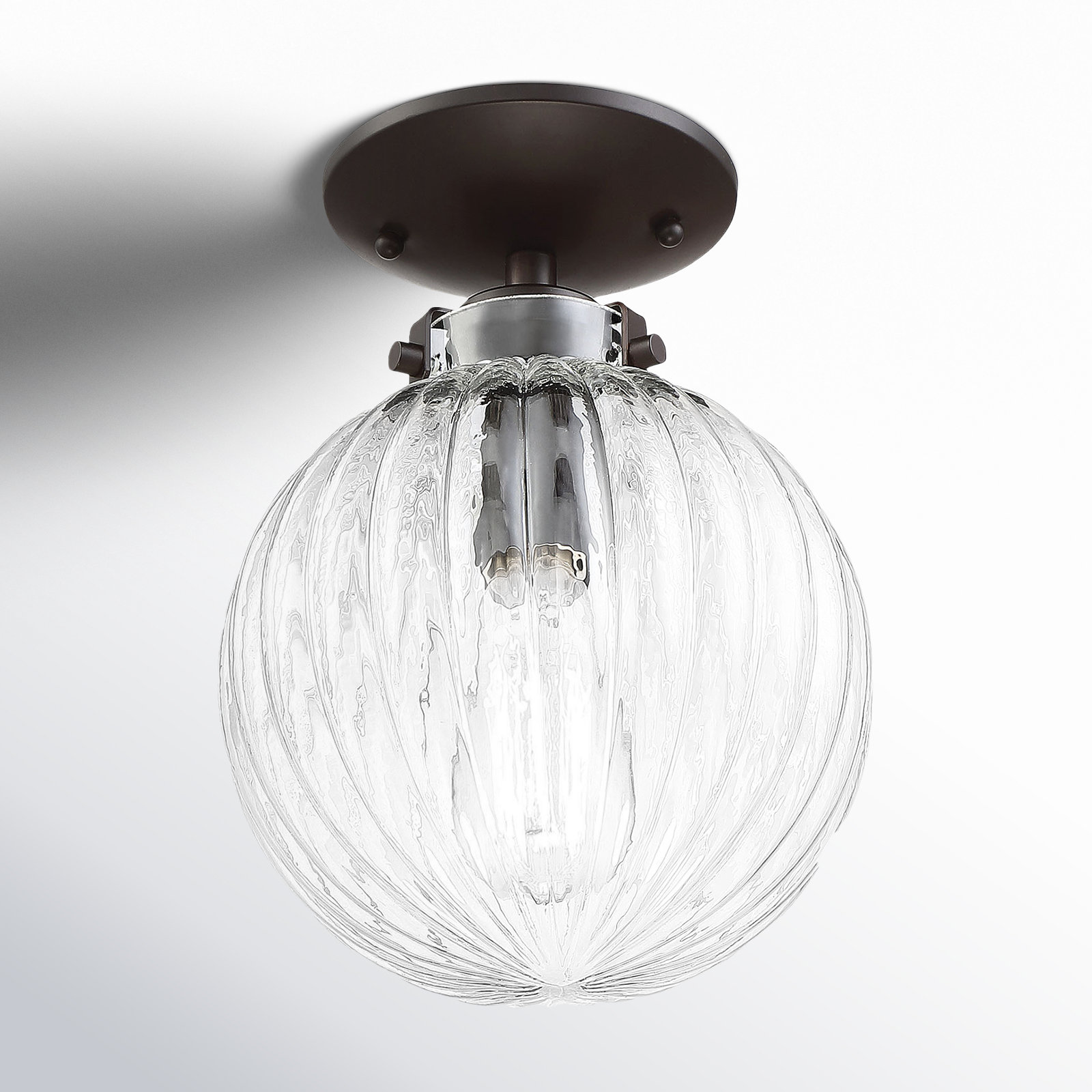 Kaydan Single Light Semi Flush Mount, Oil Rubbed Bronze