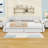 Queen Two Drawers Upholstered Platform Bed with USB-1035683125