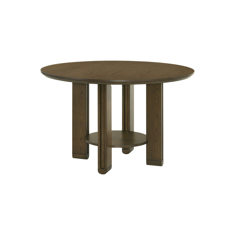 47.65" W Contemporary Dining Table, Brown