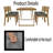 Cedrianna 4 - Person Patio Dining Set Rectangular Table with Cushions Included-725366989