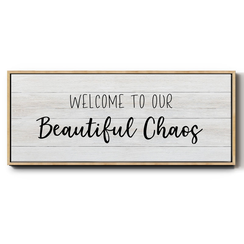Beautiful Chaos - toile encadrée, H 20 po x l 50 po