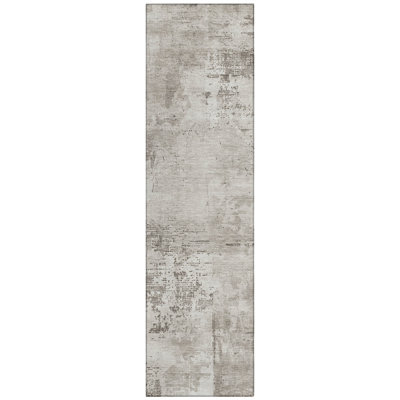 Cassiva Brown Washable Indoor-Outdoor Rug - 