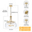 Luminaire suspendu moderne en verre transparent -354866154