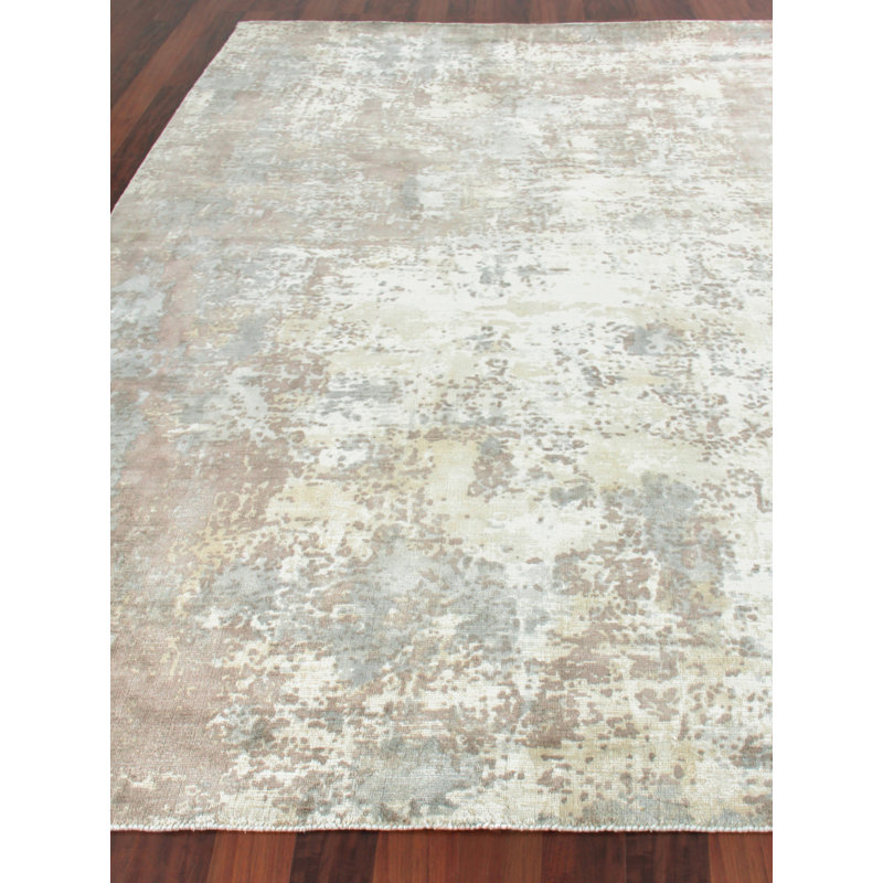 Murano Area Rug, Rectangle 8' x 10', Gold/Ivory