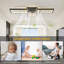 90cm 7 - Blade LED Ceiling Fan with Remote Control and Light Kit Included