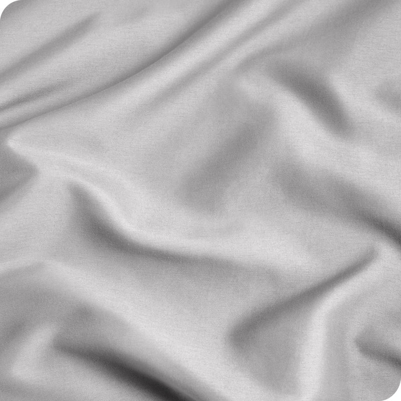 Fermeture de l'enveloppe du coussin en microfibre, Gris clair