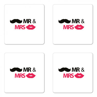 Sous-verre de mariage