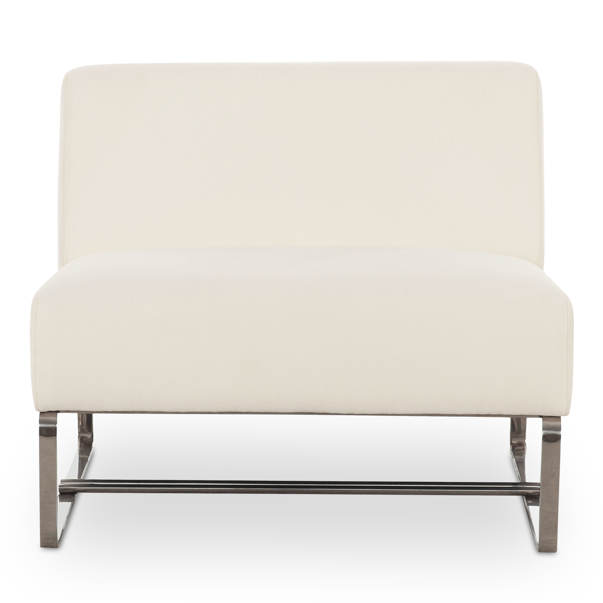 Necci Outdoor Accent Chair, Off White Performance Basketweave