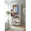 Organisateur de garde-robe autoportant en bois blanc 32 po | Armoire modulaire avec deux tringles de suspension | Idée cadeau