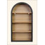 Bibliothèque arquée à 4 niveaux, bibliothèque arquée avec tablettes de rangement