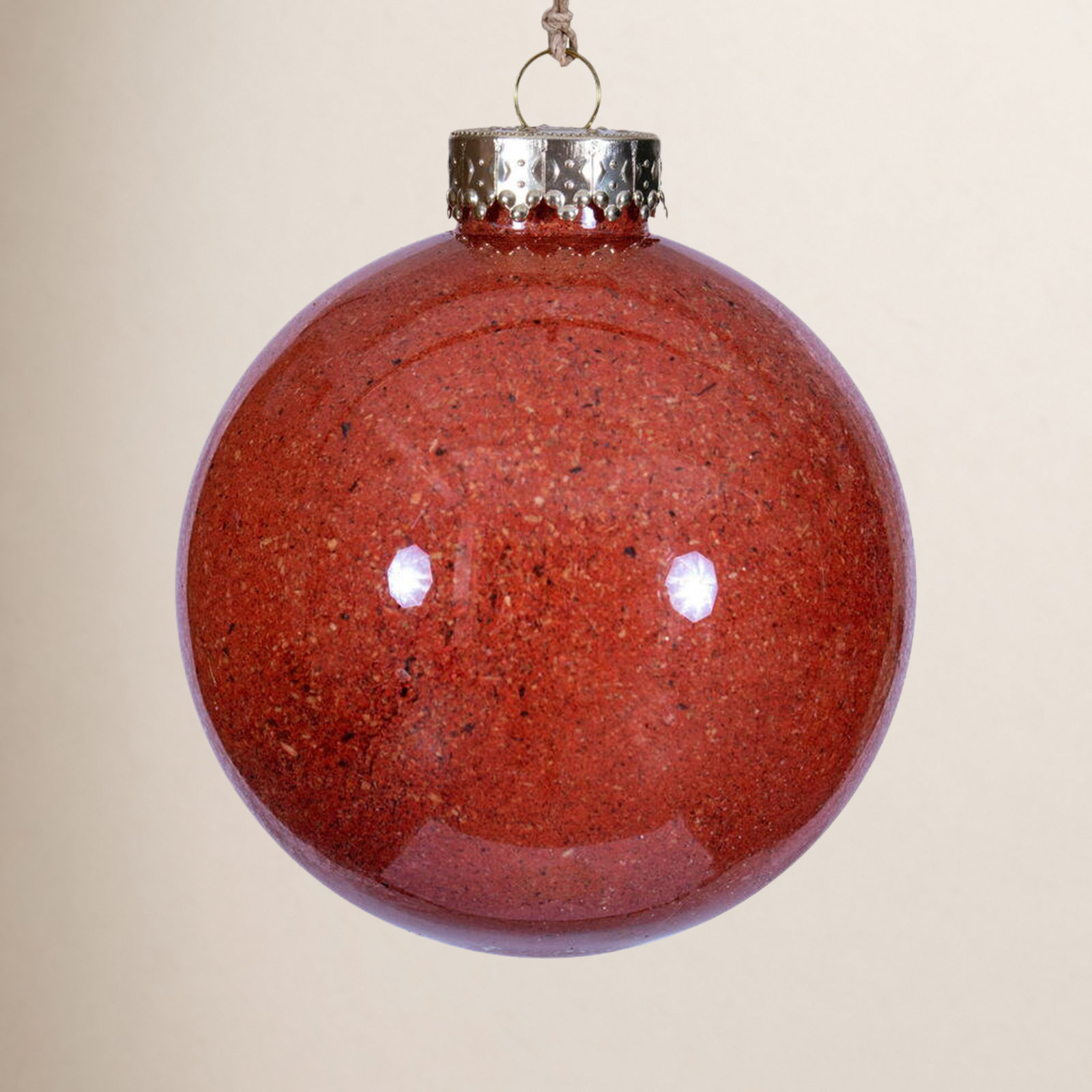 4" Shatterproof Bauble, Orange
