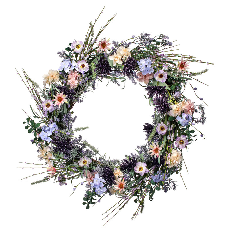 24 " Mixed Greenery Polyester Wreath