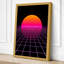Neon Horizon Retro - Wrapped Canvas-2084753223-2084753337