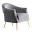 Fauteuil de 29,1 po en velours Noho