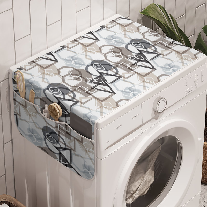 East Urban Home Abstract Washing Machine Organizer Pack of 2 47" x 18.5"