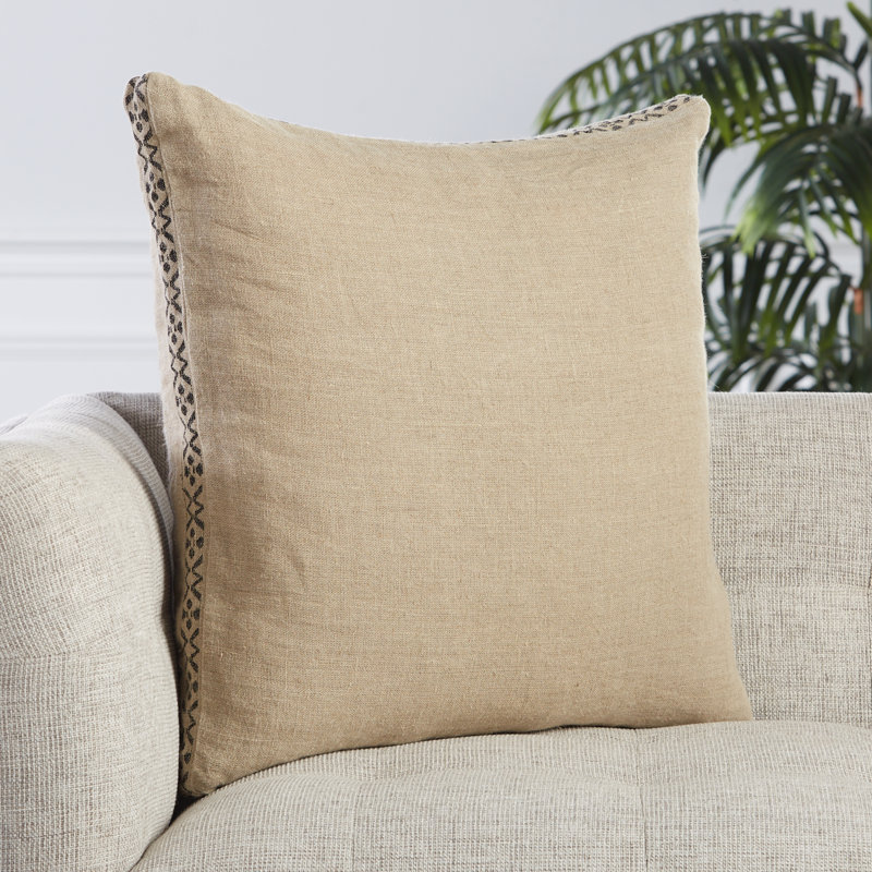 Coussin Griffin, Beige / gris foncé, Pas de bourre