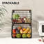 Panier de rangement de fruits empilable 2 pièces
