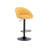 Swivel Upholstered Adjustable Height Counter Stool with Metal Frame-1435268187