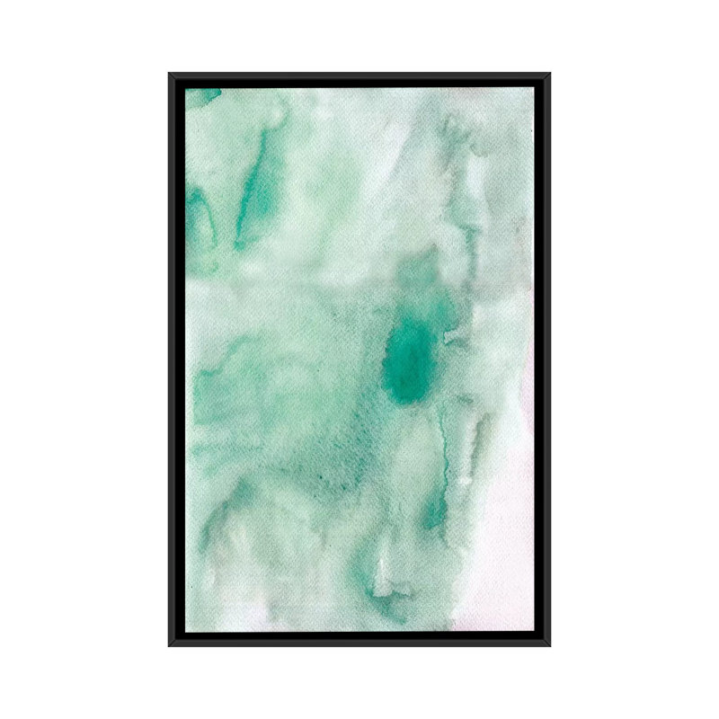 «Beach Abstract», reproduction sur toile, H 26 po x l 18 po x P 1,5 po, Toile encadrée noire, Pas de tapis