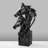 Hand-Painted Decorative Object, Black, 11.8 x 24.0 x 11.8 inches | 100% Polyester Material, Unique Color Variations | Elegant Home Accent for Modern Decor, Artistry & Style in Any Room-948743751