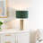 Lexy Fabric Drum Shade with Brushed Dimmable Touch Table Lamp with LED Bulb-87989566-87989560
