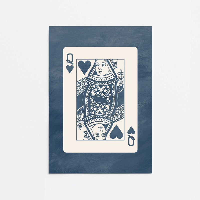 Denim Queen Card Rolled Print,, 14" H x 11" W
