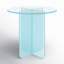 Vinci Large End Table In Iridescent Glass-836837854