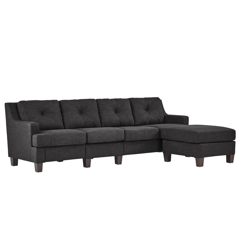 Canapé modulaire réversible avec repose-pieds Alharmondre