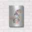  «Blue Fish» par Pat Saunders, art mural en métal blanc, 12 po x 16 po-1347567312