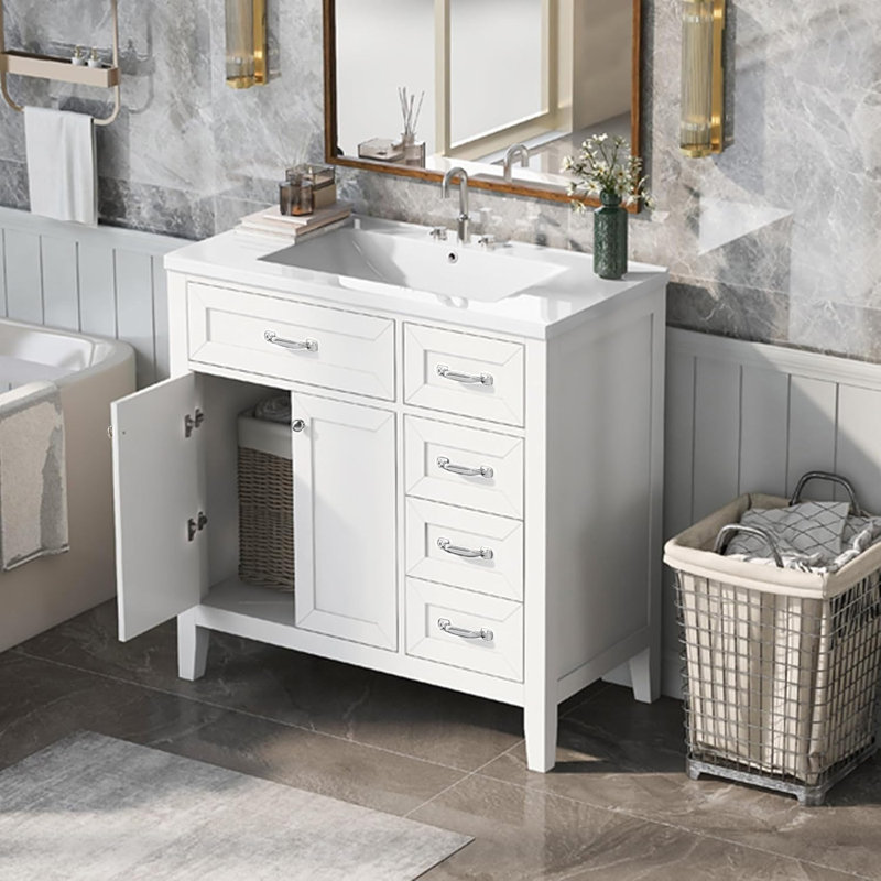 Meuble-lavabo 36 po avec lavabo Kokkina