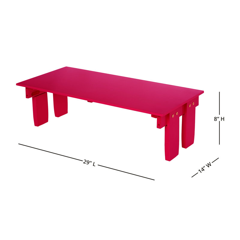 Table de jeu 3 pièces Emma Kids, Rose fuchsia