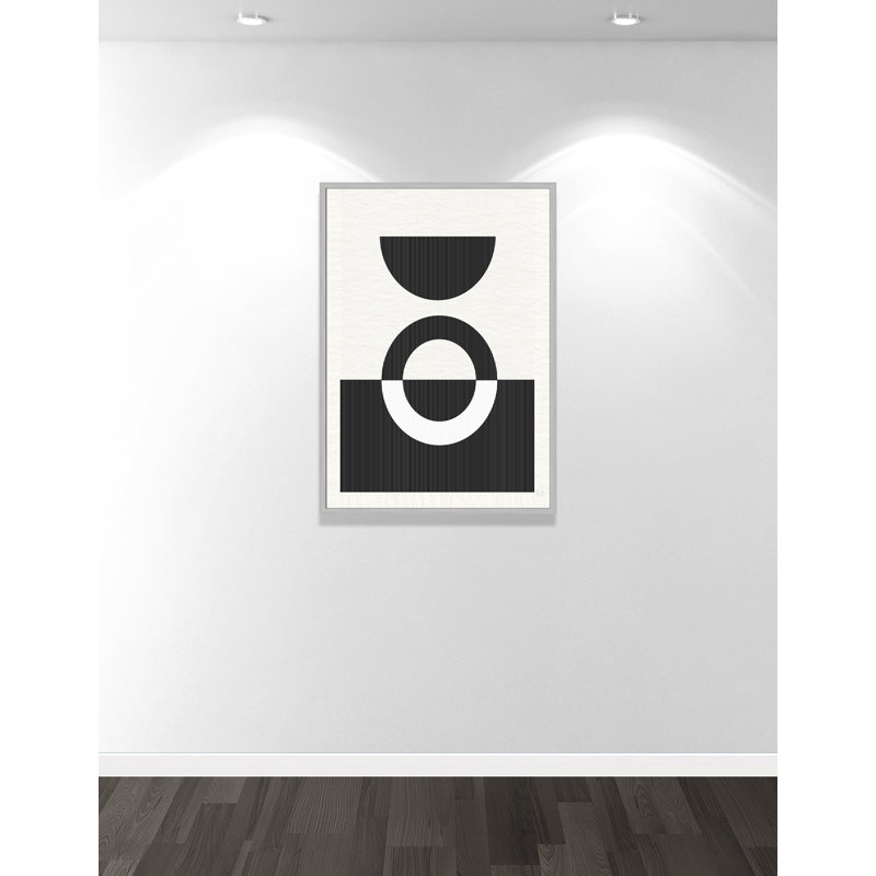 Eclipse III, 41.5" H x 29.5" W x 0.75" D, Matte Silver Framed