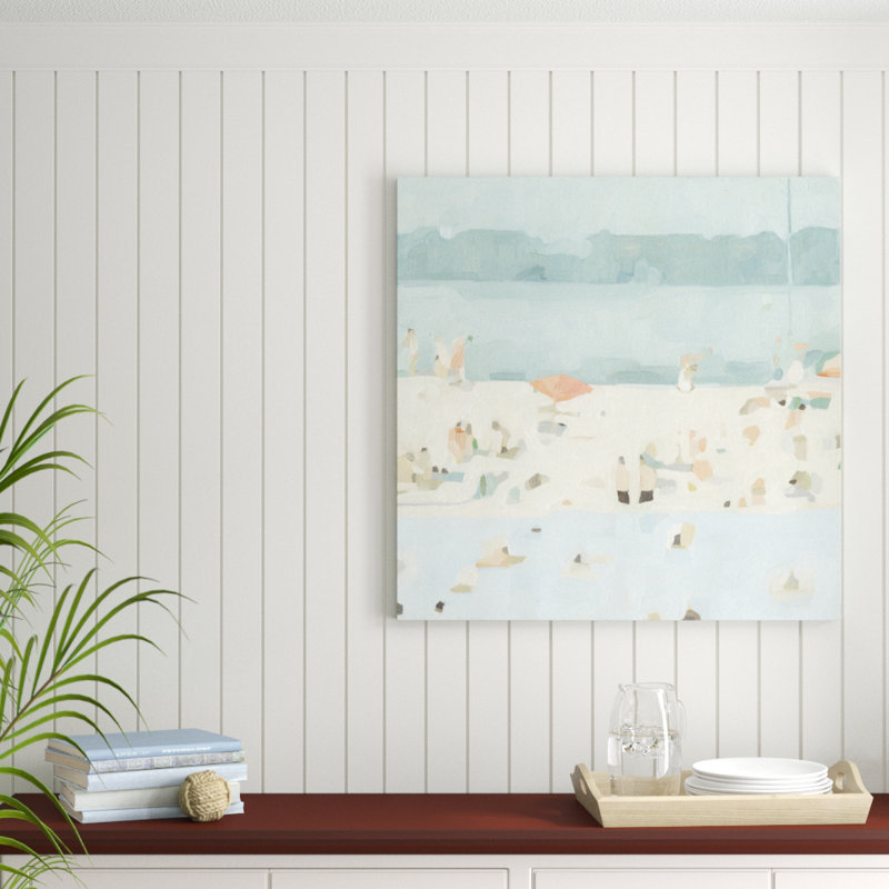 Sea Sandbar II by Emma Scarvey - Wrapped Canvas Painting, 91cm H x 91cm W