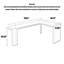 Bureau en bois massif en forme de L-1399089887