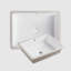 Lavabo de salle de bain rectangulaire encastré NOBLE 1713W