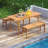 Gymax 63'' Acacia Wood Dining Table for 6 People Heavy-Duty Indoor Outdoor Wooden Table