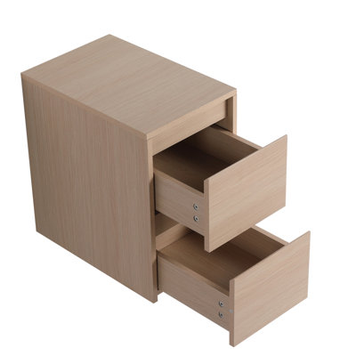 12 Inch Wall-Mounted Cabinet With 2 Soft-Closing Drawers