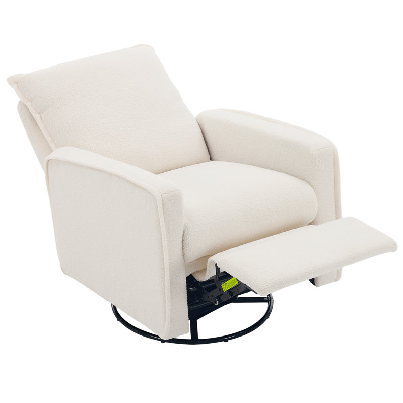 Fauteuil inclinable et berçant Sherpa, Crème