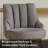 Counter Height Bar Stools,Swivel Bar Stools with Backs,Barstools Set of 2,26'' Solid Wood Legs,Thick Seat Upholstered Linen Fabric Counter Height Stools in Grey-561353366-561896828