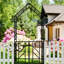 Arche de jardin en métal, barrière, rosier, vignes, tube galvanisé, revêtement à deux couches, support de charge stable, arche de pièce de décoration avec une largeur de 59,61 pouces, hauteur de 99,5 po, idéale pour le jasmin et la rouille de fer Ivy