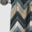 Motif à chevrons géométriques neutres gris et gris III - Rideau occultant à chevrons - 1 panneau-107555109