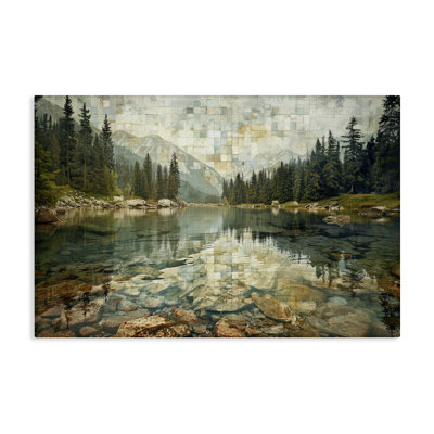 «Tile Mountain Landscape», art mural par LSR Design Studio bp-498_CN