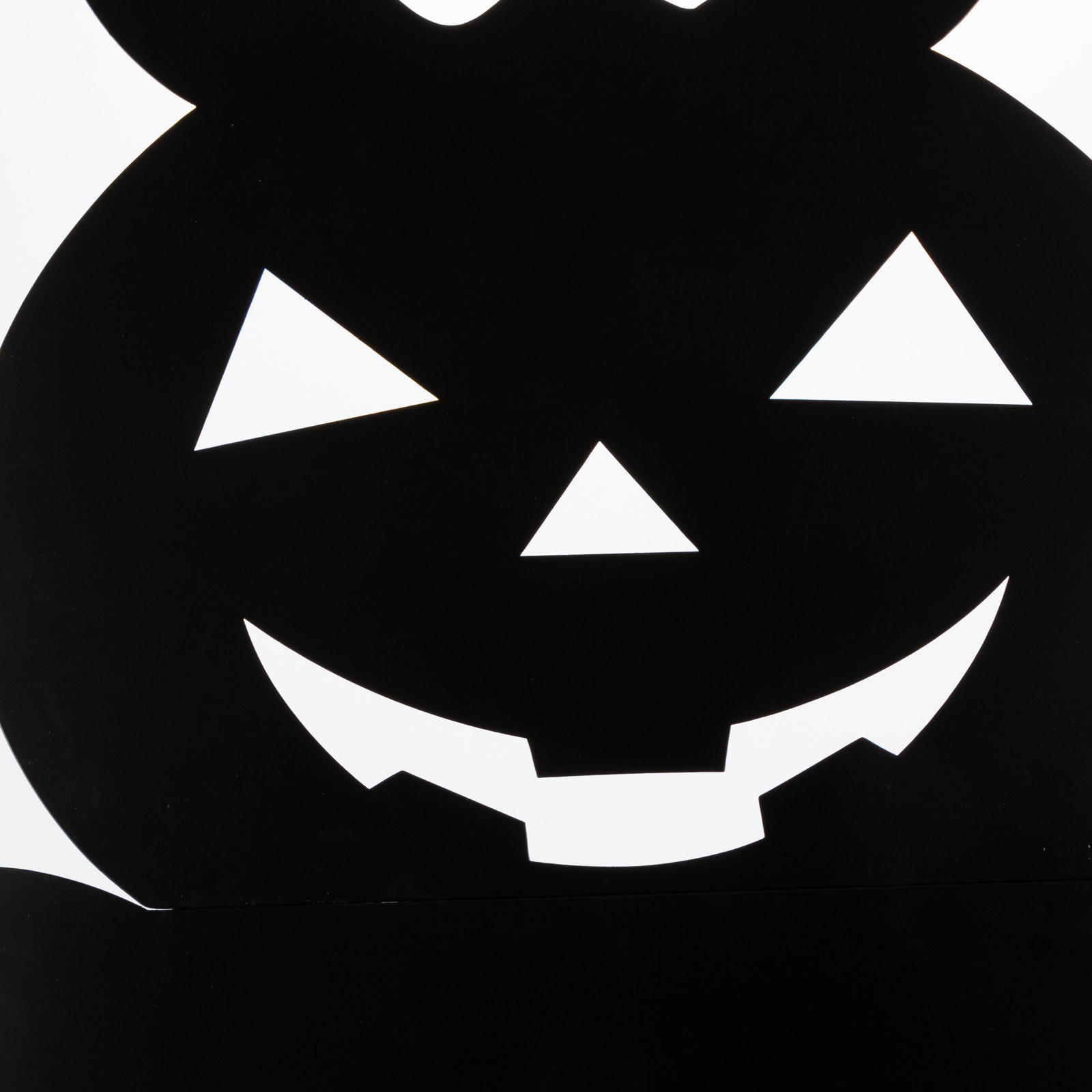 Metal Pumpkins/Cat Stake Yard Silhouette 35.16"H K/D