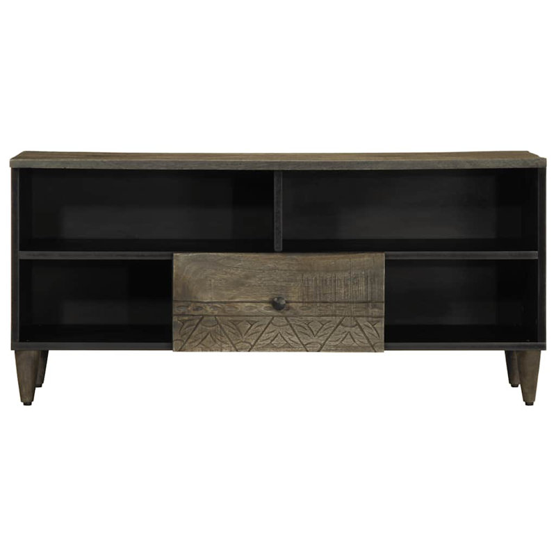 Unfinished TV Stand for TVs up to 42" with Fireplace Included