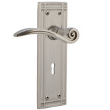 Mission Plate Passage (Hall & Closet) with Decorative Keyhole and Swan Lever