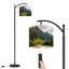 Lampe sur pied à arc avec abat-jour réglable Koolau Mountain Oahu Hawaii Lampe sur pied 3 températures de couleur à intensité variable pour lampe