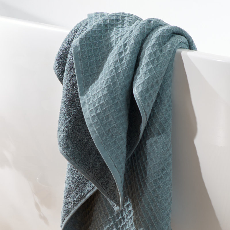 Waffle Twist Waffle Hand Towel, Eucalyptus