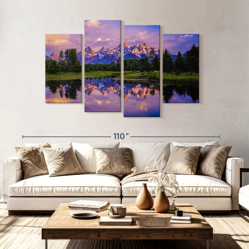 Alvord Grand Teton Lake, H 54 po x l 84 po
