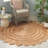 Natural Fiber 603 Hand Woven Jute Geometric Rug-651361112